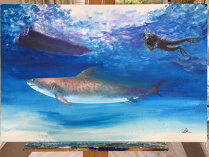 How to paint a Tiger Shark